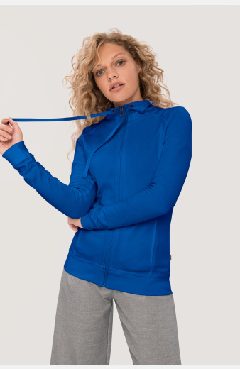 Sweatjacke Bea, tailliert geschnitten, Farbe: royal, Größe: XS