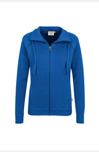 Sweatjacke Bea, tailliert geschnitten, Farbe: royal, Größe: XS