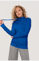 Sweatjacke Bea, tailliert geschnitten, Farbe: royal, Größe: XS