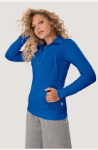 Sweatjacke Bea, tailliert geschnitten, Farbe: royal, Größe: XS