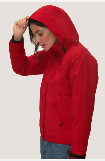 3-in-1 Jacke Ricarda, tailliert geschnitten, Farbe: rot, Größe: XS