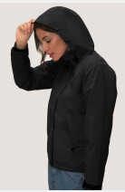 3-in-1 Jacke Ricarda, tailliert geschnitten, Farbe: schwarz, Größe: XS