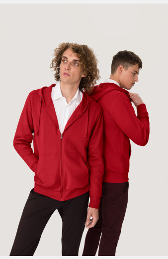 Sweatjacke Johannes, Farbe: rot, Größe: XXS