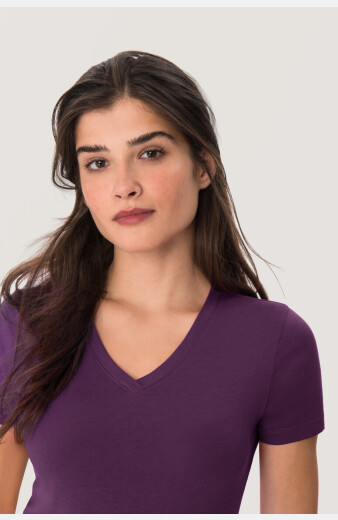 T-Shirt Seyla, tailliert geschnitten, Farbe: aubergine,...