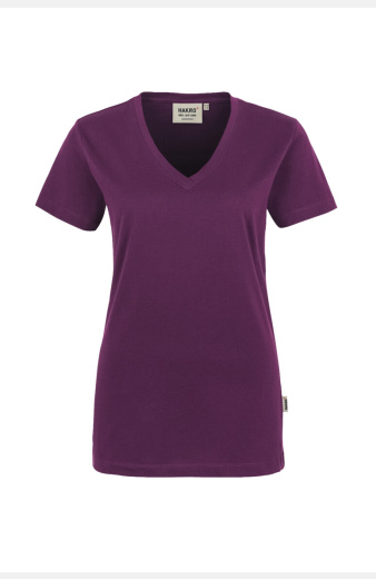 T-Shirt Seyla, tailliert geschnitten, Farbe: aubergine, Größe: XS