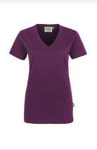 T-Shirt Seyla, tailliert geschnitten, Farbe: aubergine, Größe: XS