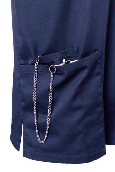 Kasack Thaven, gerade geschnitten, Farbe: navy, Größe: 5XL