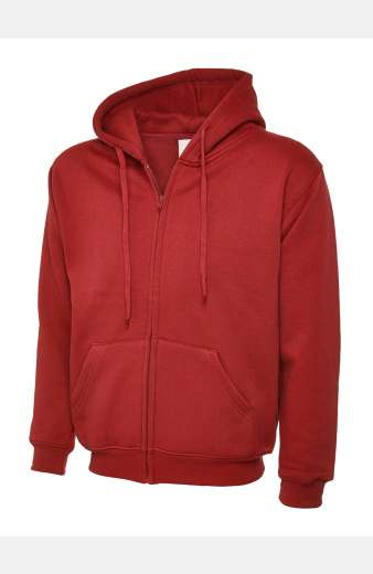 Sweatshirtjacke Rynor, Farbe: rot, Größe: S