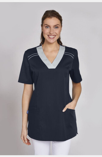 Kasack Vynar, Farbe: navy/silbergrau, Größe: XL