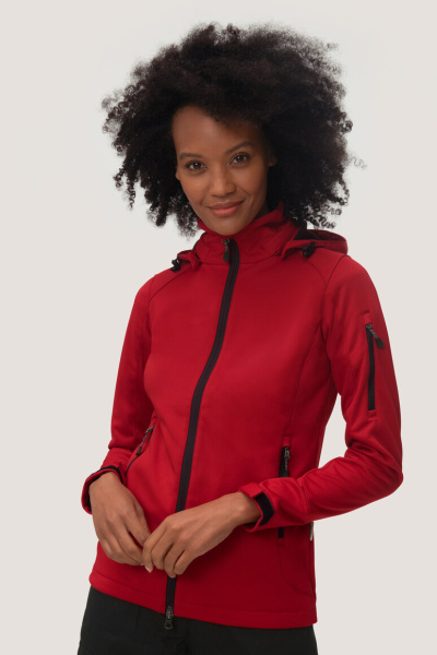 Softshelljacke Tonk, tailliert geschnitten, Farbe: rot, Größe: S