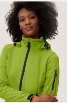 Softshelljacke Tonk, tailliert geschnitten, Farbe: kiwi, Größe: XS