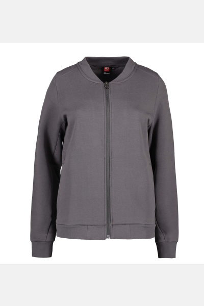 Sweatjacke Vireya, tailliert geschnitten, Farbe: silber, Größe: XS