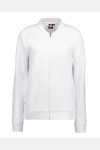 Sweatjacke Vireya, tailliert geschnitten, Farbe: weiß, Größe: XS