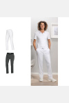 Stretch-Damenhose Elowen, Größe: 36, Farbe: weiß, Beinlänge: kurze Beinlänge