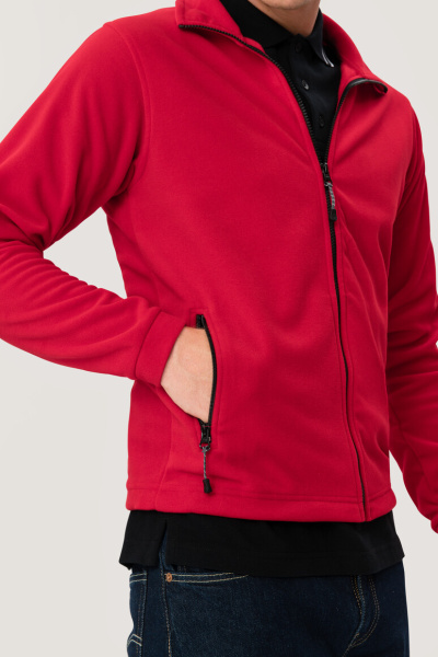 Fleecejacke Remy, gerade geschnitten, Farbe: rot,...