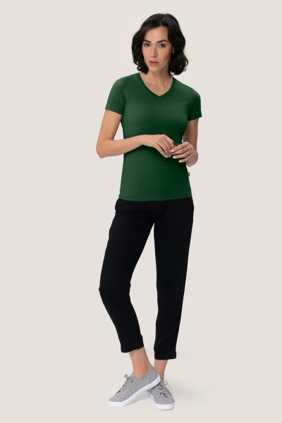 T-Shirt Arlisa, tailliert geschnitten, Farbe: dunkelgrün, Größe: S