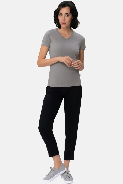 T-Shirt Arlisa, tailliert geschnitten, Farbe: titan,...