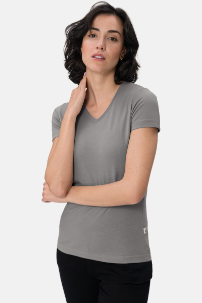 T-Shirt Arlisa, tailliert geschnitten, Farbe: titan,...