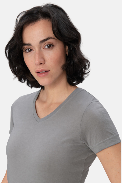 T-Shirt Arlisa, tailliert geschnitten, Farbe: titan, Größe: M