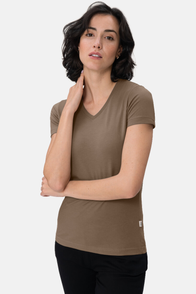 T-Shirt Arlisa, tailliert geschnitten, Farbe: nougat, Größe: XXL