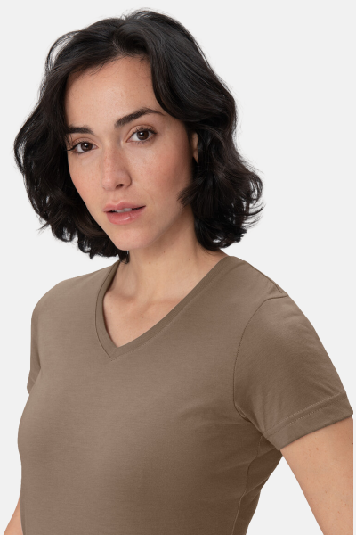T-Shirt Arlisa, tailliert geschnitten, Farbe: nougat, Größe: XXL