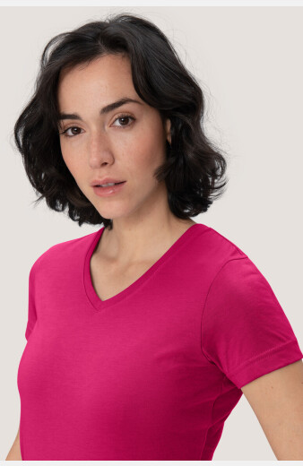 T-Shirt Kirsten, tailliert geschnitten, Farbe: magenta, Größe: XS