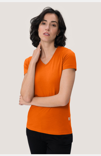 T-Shirt Arlisa, tailliert geschnitten, Farbe: orange, Größe: XS