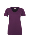 T-Shirt Arlisa, tailliert geschnitten, Farbe: aubergine, Größe: XS