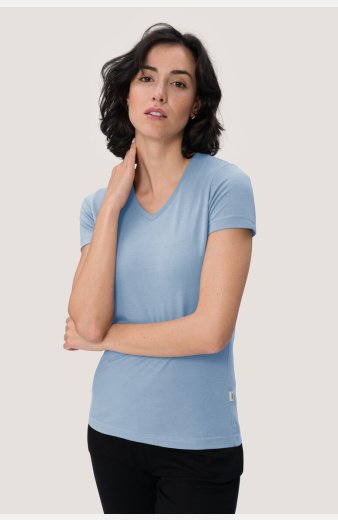 T-Shirt Arlisa, tailliert geschnitten, Farbe: hellblau, Größe: XS