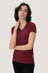 T-Shirt Arlisa, tailliert geschnitten, Farbe: bordeaux, Größe: S