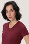 T-Shirt Arlisa, tailliert geschnitten, Farbe: bordeaux, Größe: S