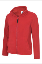 Fleecejacke Wilma, tailliert geschnitten, Farbe: rot, Größe: M