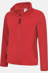 Fleecejacke Wilma, tailliert geschnitten, Farbe: rot, Größe: XXL