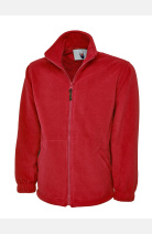 Fleecejacke William, gerade geschnitten, Farbe: rot, Größe: XS