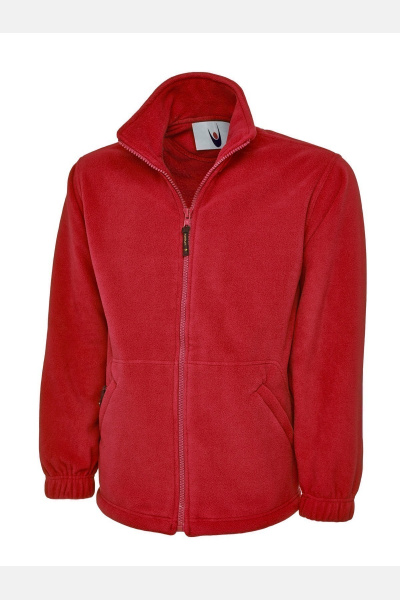 Fleecejacke William, gerade geschnitten, Farbe: rot,...