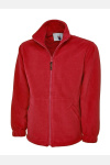 Fleecejacke William, gerade geschnitten, Farbe: rot, Größe: S