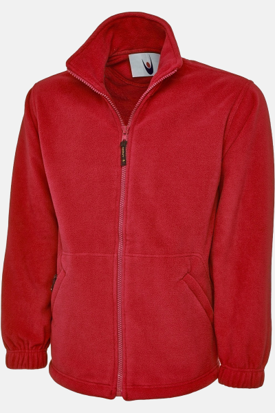 Fleecejacke William, gerade geschnitten, Farbe: rot,...