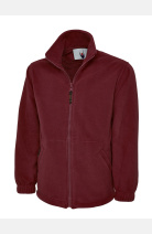 Fleecejacke William, gerade geschnitten, Farbe: bordeaux, Größe: XS