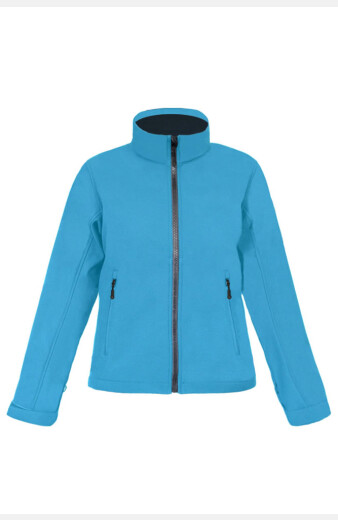 Softshelljacke Roberta, tailliert geschnitten, Farbe: hellblau, Größe: S