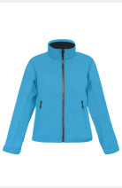 Softshelljacke Roberta, tailliert geschnitten, Farbe: hellblau, Größe: S