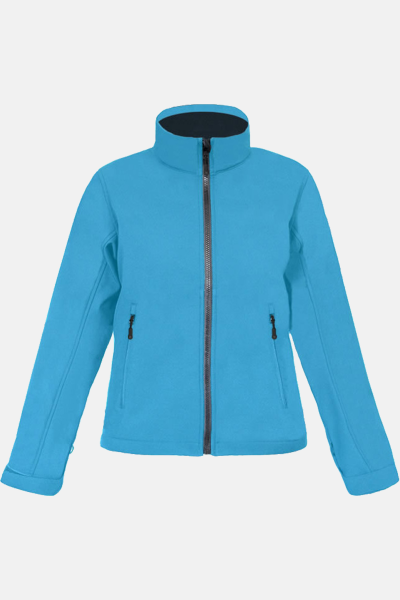 Softshelljacke Leria, tailliert geschnitten, Farbe: hellblau, Größe: XL