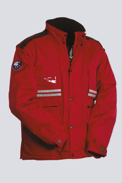 Kombinationsjacke Eldra, tailliert geschnitten, Farbe: rot, Größe: S