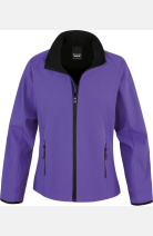 Softshell Jacke Naria, tailliert geschnitten, Farbe: lila/schwarz, Größe: XS