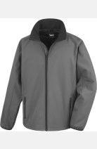 Softshell Jacke Tino, gerade geschnitten, Farbe: grau/schwarz, Größe: S