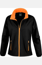 Softshell Jacke Naria, tailliert geschnitten, Farbe: schwarz/orange, Größe: XS