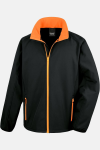 Softshell Jacke Nario, gerade geschnitten, Farbe: schwarz/orange, Größe: 3XL