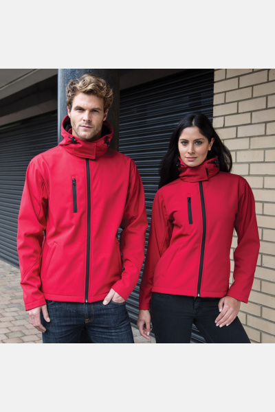 Softshelljacke Vadina, tailliert geschnitten, Farbe: rot,...