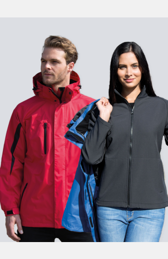 3-in-1-Jacke mit Softshell-Innenjacke Kalenna & Kalenor