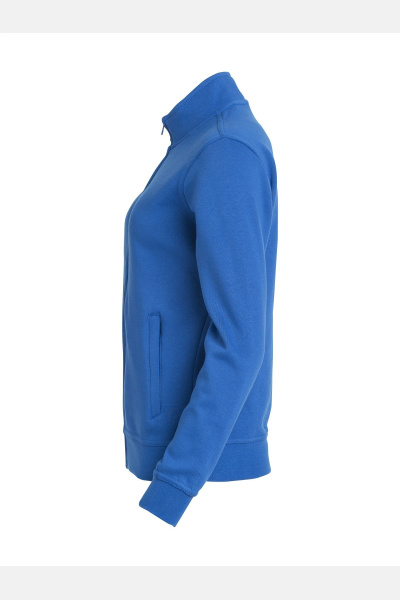Sweatshirtjacke ohne Kapuze Valica, tailliert geschnitten, Farbe: royal, Größe: XS
