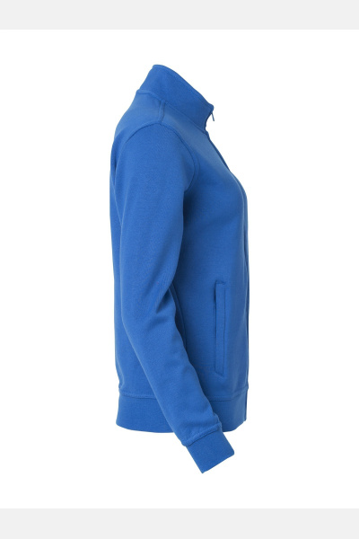 Sweatshirtjacke ohne Kapuze Valica, tailliert geschnitten, Farbe: royal, Größe: M